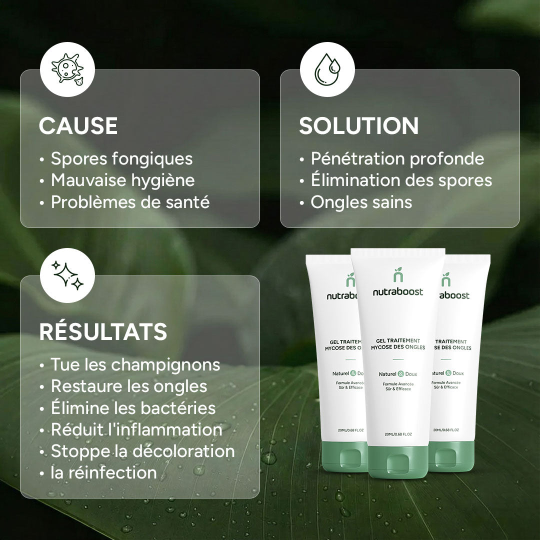 Gel de traitement contre les mycoses des ongles